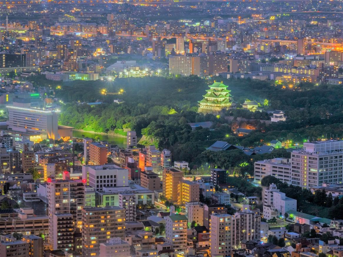 Nagoya city at night