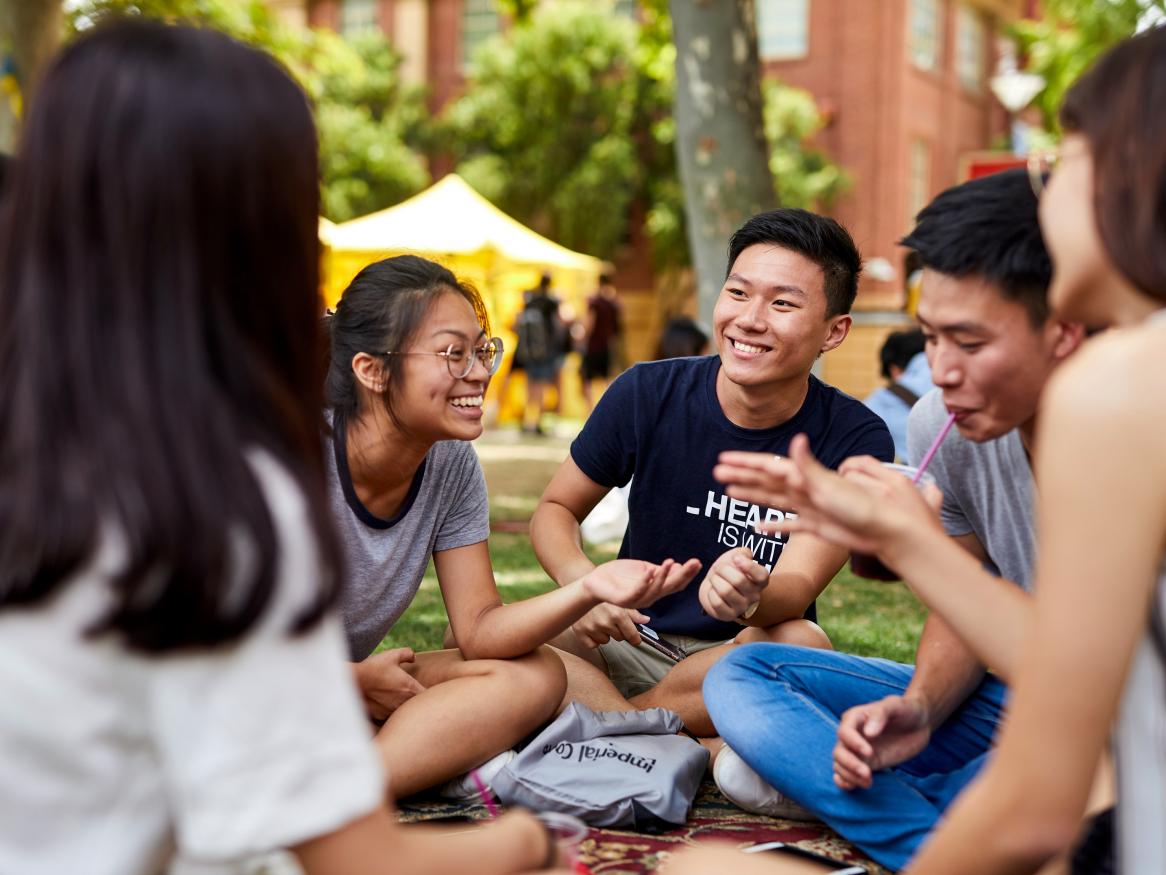 Students socialising