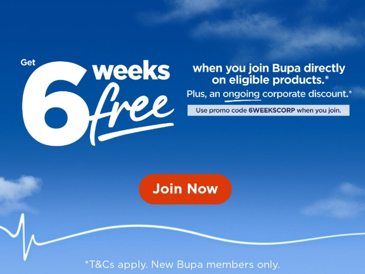 BUPA 6 weeks