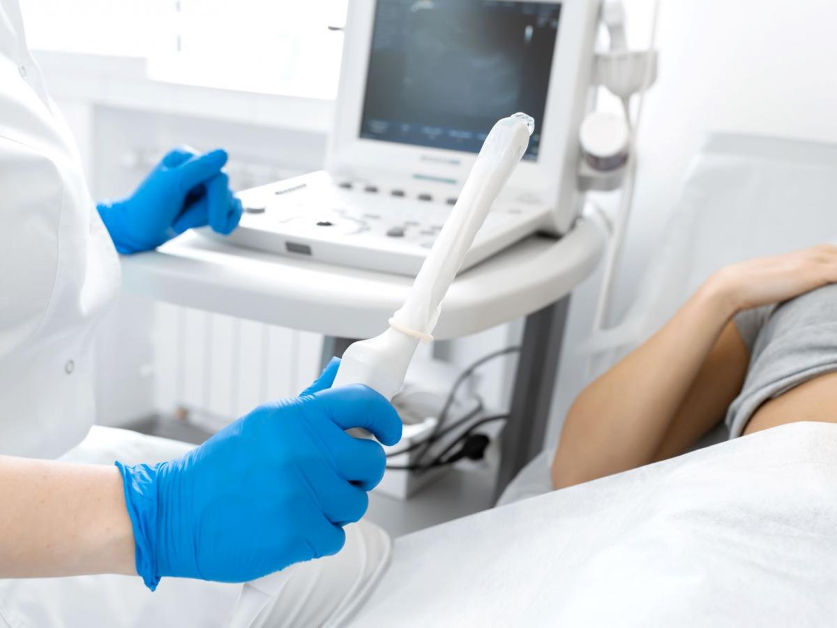 person giving ultrasound