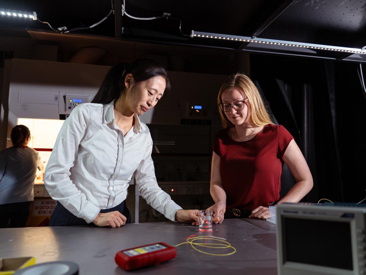 Associate Professor Jaiwen Li and PhD Student Claudia Imiolczyk