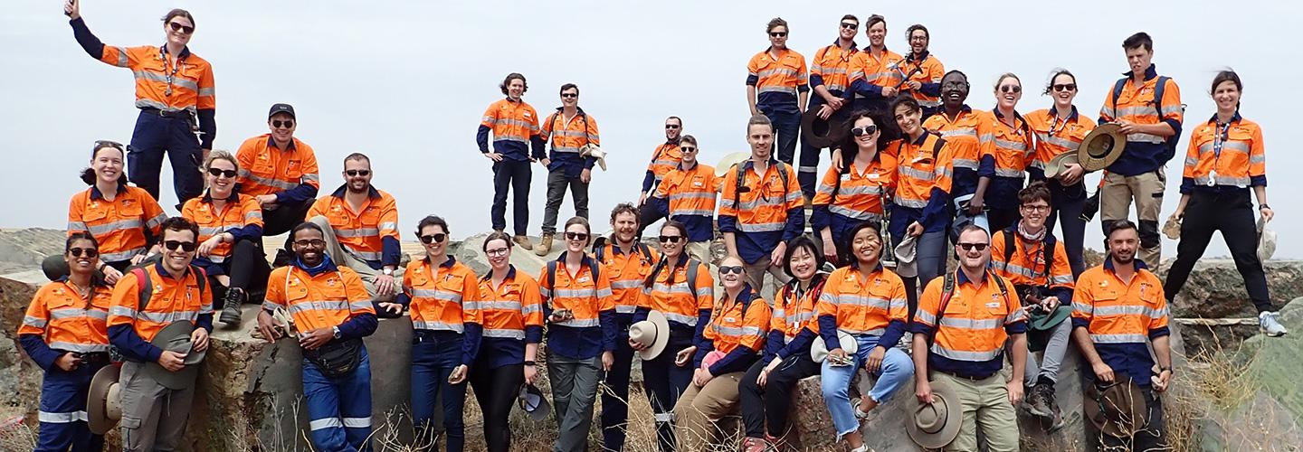 student mining site visit