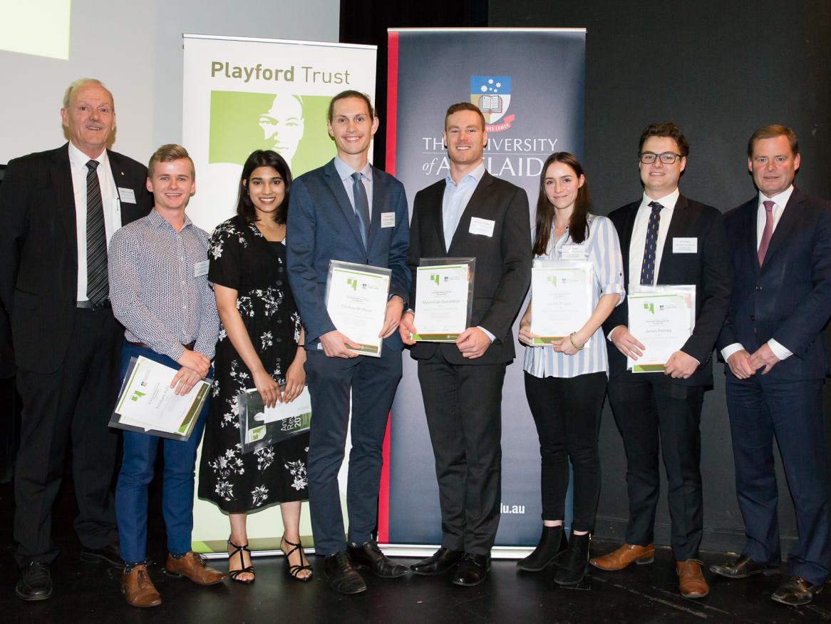Playford Trust Scholarship Award winners
