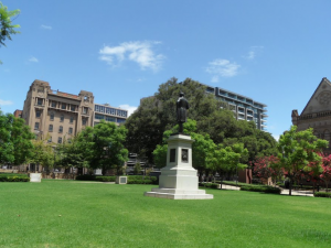Goodman Crescent lawns - view from south-eastern side