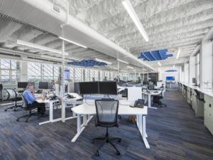 Photo of large open plan workspace area, Schulz Level 12