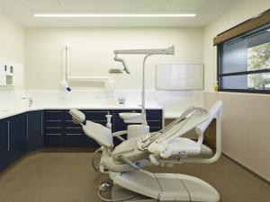 Photo of a dental chair in the centre