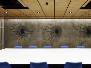 The Cog meeting room feature wall