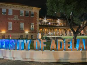 University of Adelaide sign on Western Drive