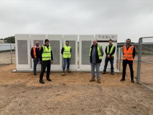 Project team with battery