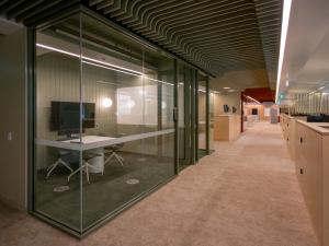 HDR Student Hub - meeting room and corridor