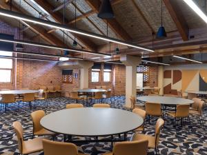 Function room 2 with furniture and wall graphic
