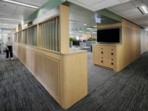 HDR Hub showing lockers and joinery