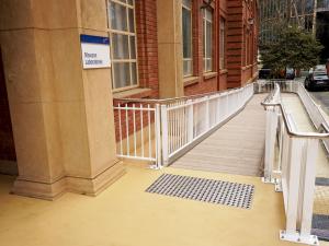 Mawson building southern entrance with long access ramp