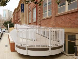 Mawson building access ramp from eastern side
