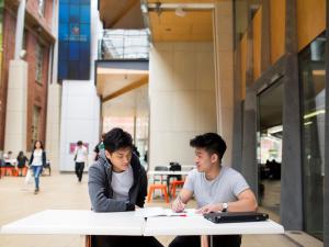 Ingkarni Wardli atrium with students