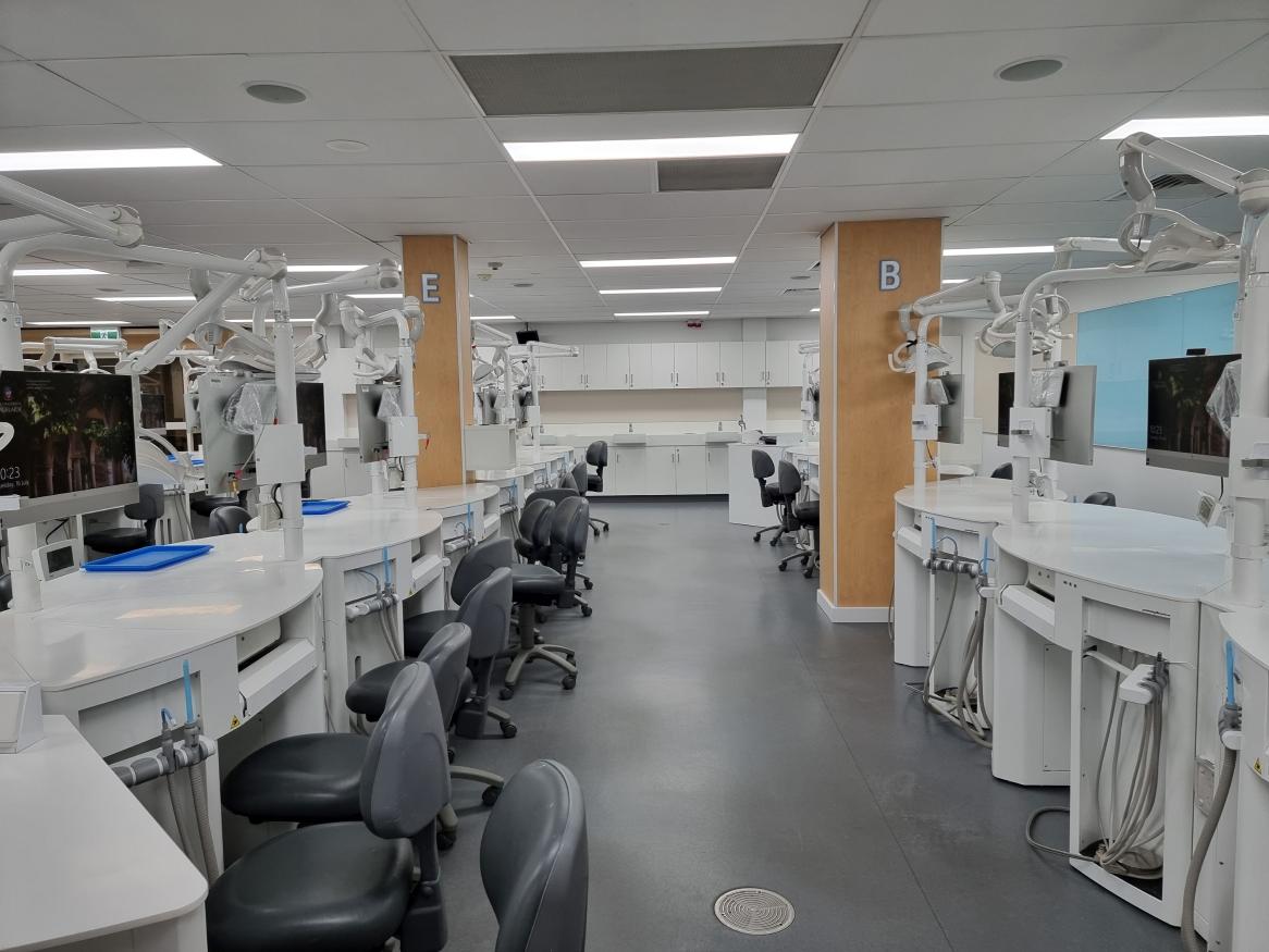 Dental Clinic with work benches and equipment