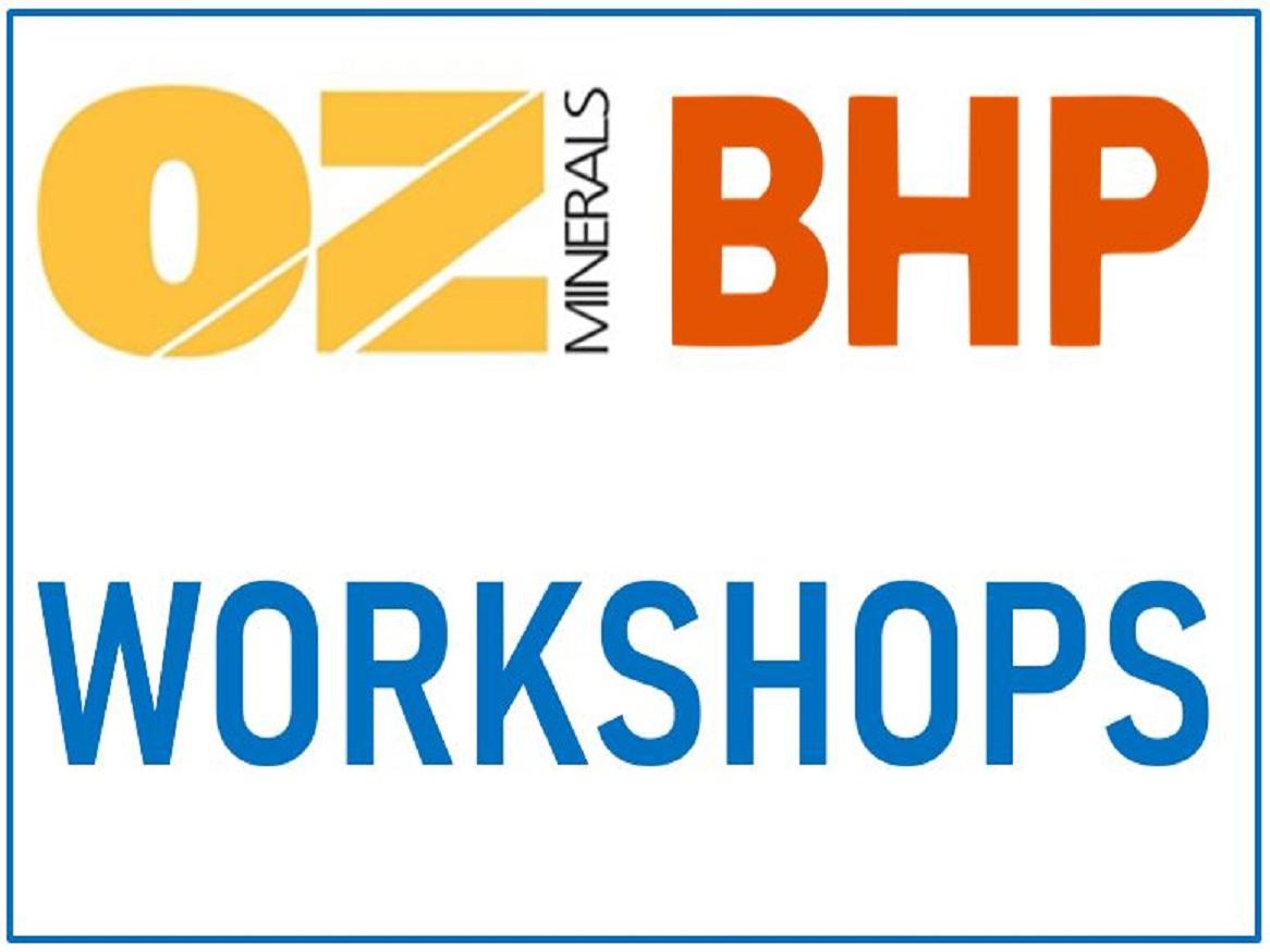OZ Minerals and BHP logos - Workshops