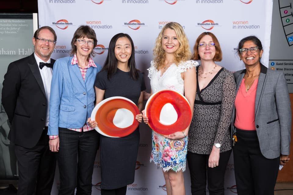 IPAS early career researchers receiving their winnovation awards