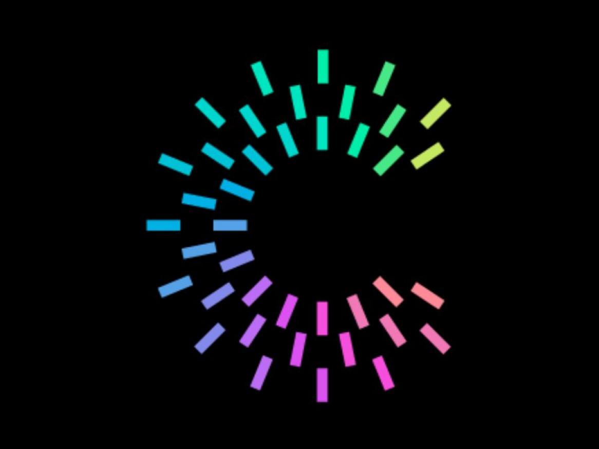 COMBS logo, a C made of colourful lines