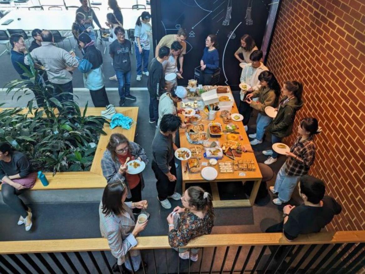 Photo of IPAS members sharing meals from around the globe