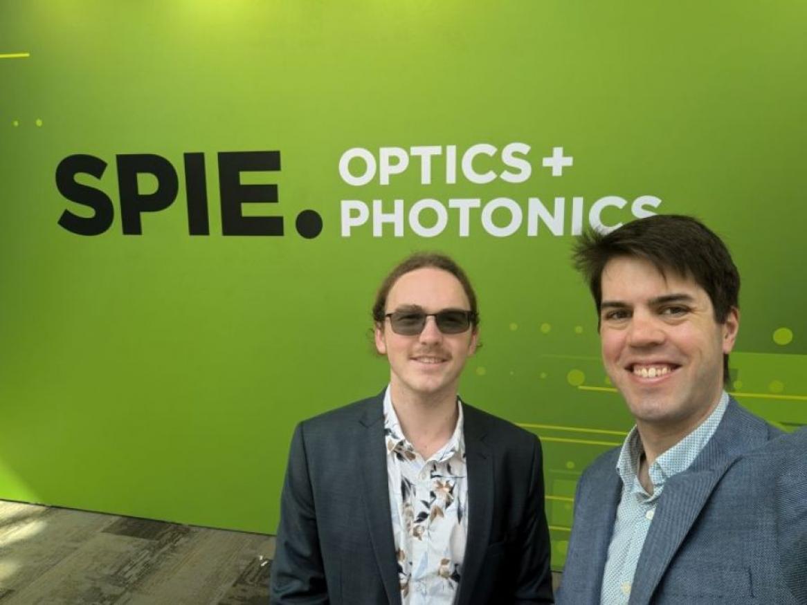 A Trowbridge and C Perrella at SPIE Optics Photonics San Diego 2024