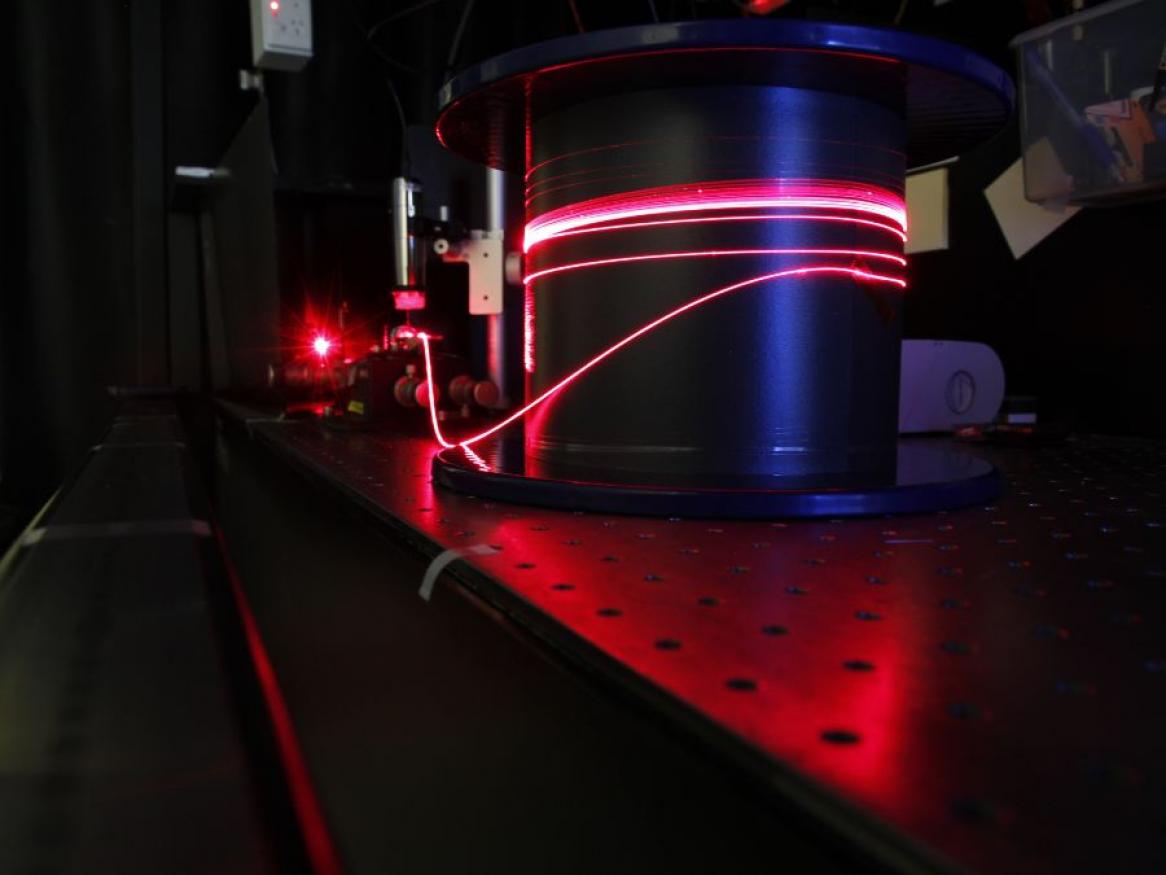 Space Fibre Glowing Red