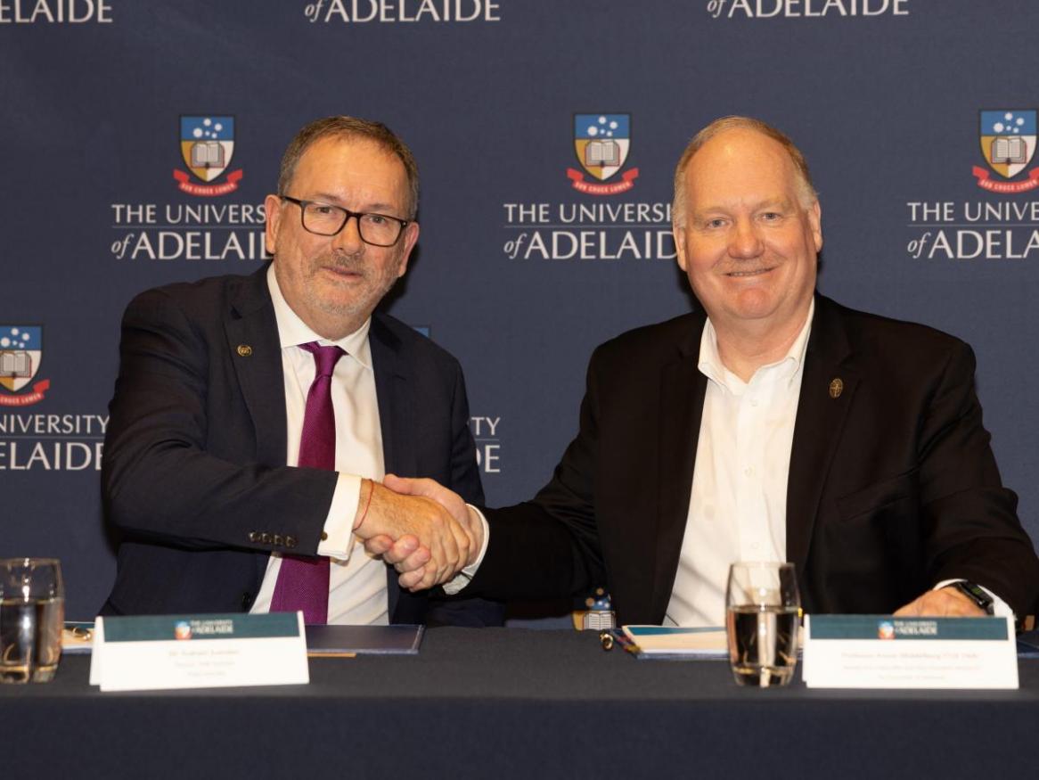 Thales Signing Event - Graham Evenden and Prof Anton Middleberg