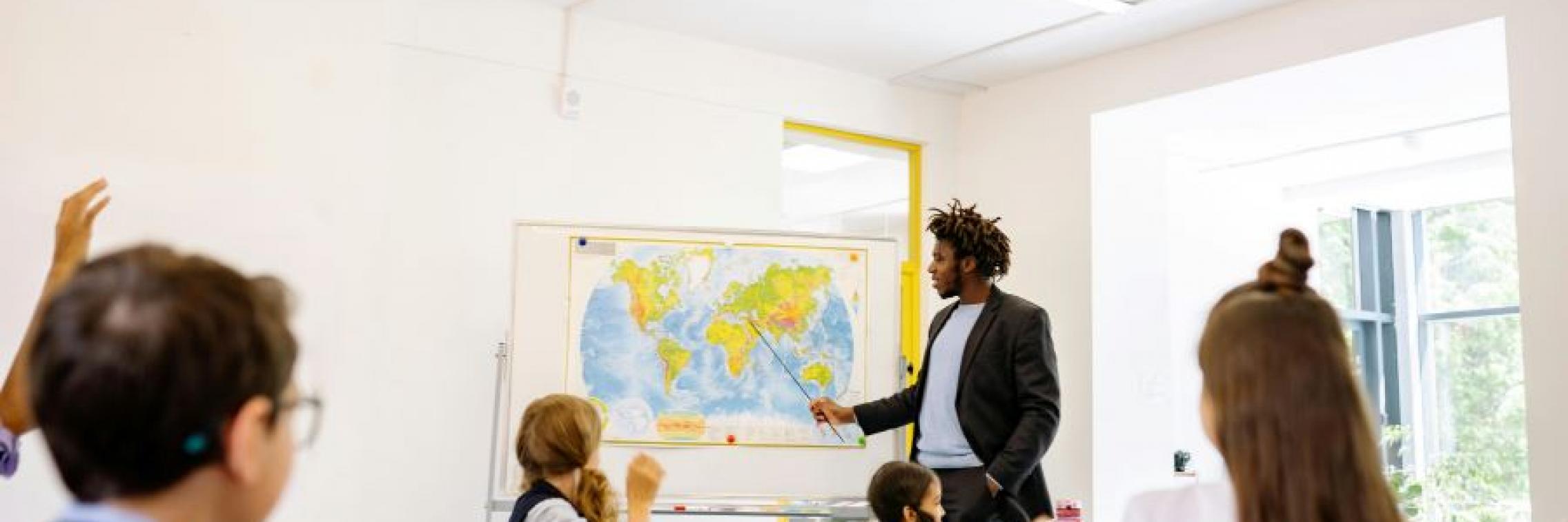 Teacher in classroom