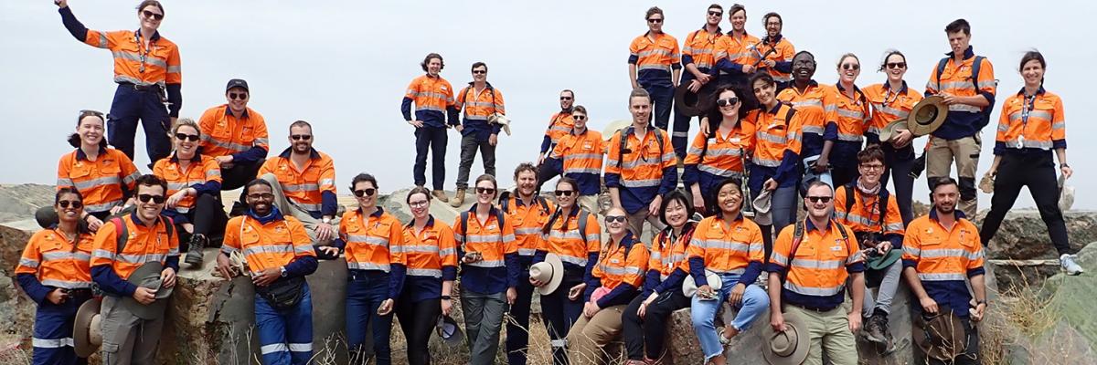 student mining site visit