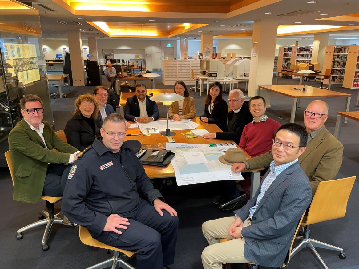 Prof. Peng Bi at a working group meeting