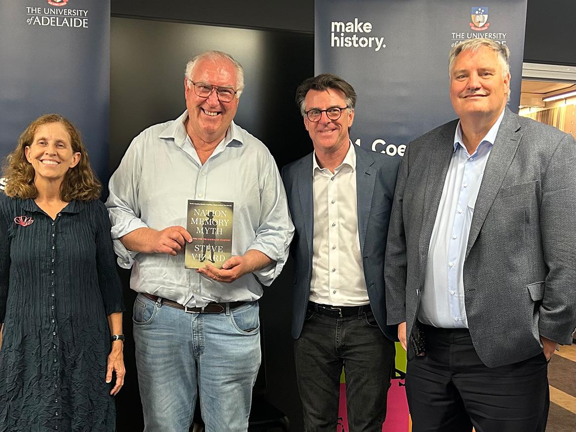 Professors Anne Pender, Steve Vizard, Stuart Ward and John Williams