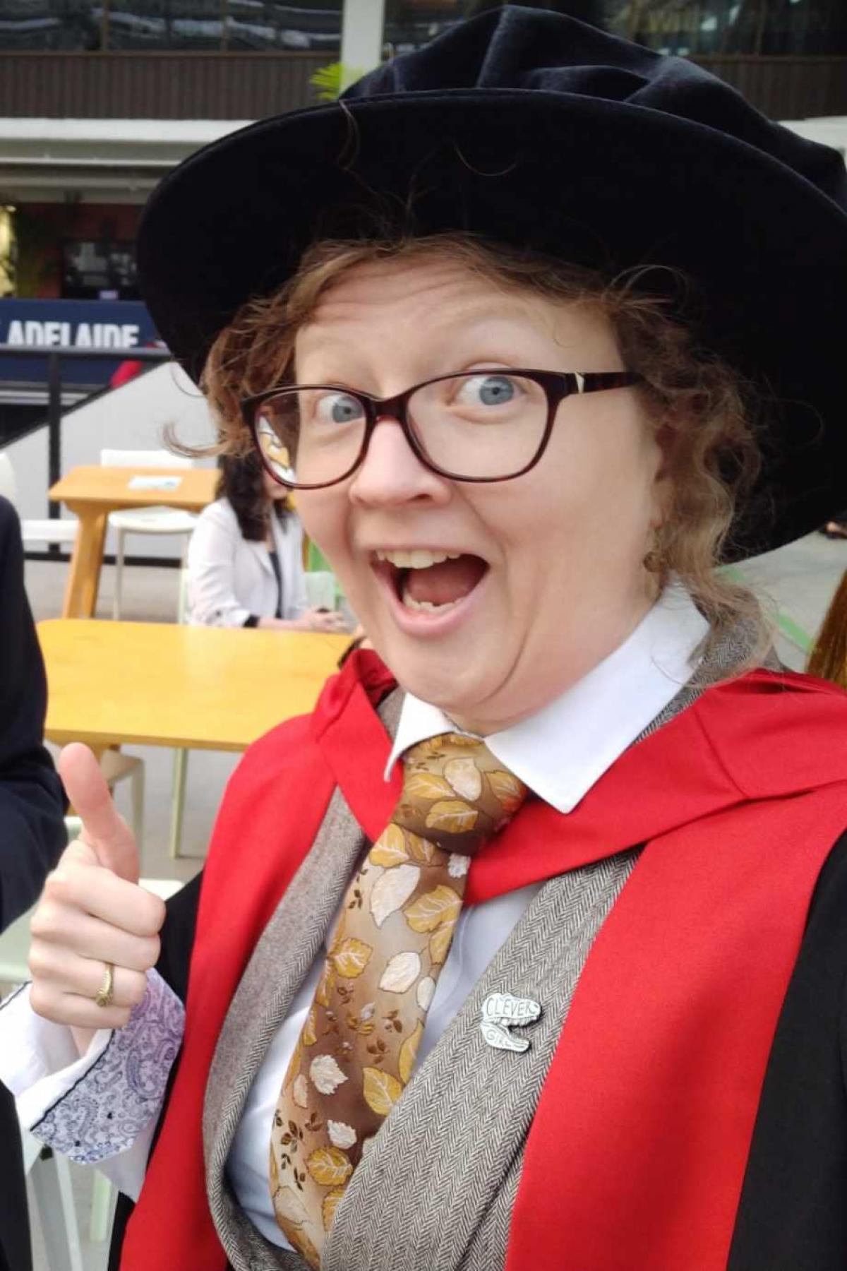 Dr Emma Muhlack at her graduation