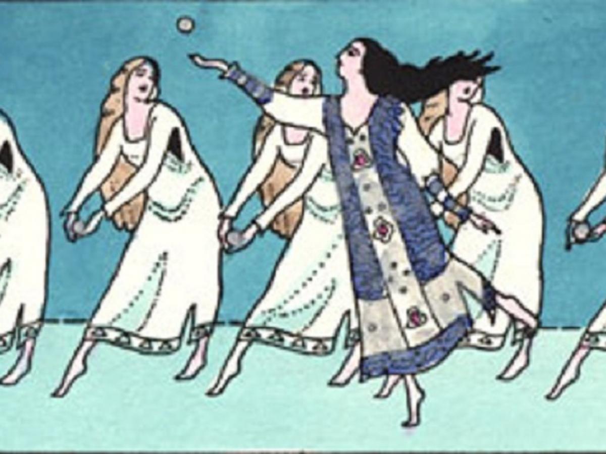 Illustration of L'Oiseau de Feu by Ethelbert White