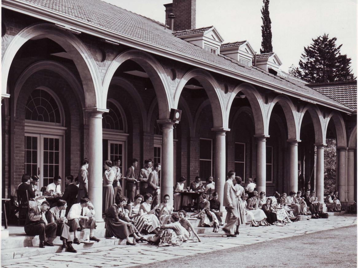 Students in the Cloisters