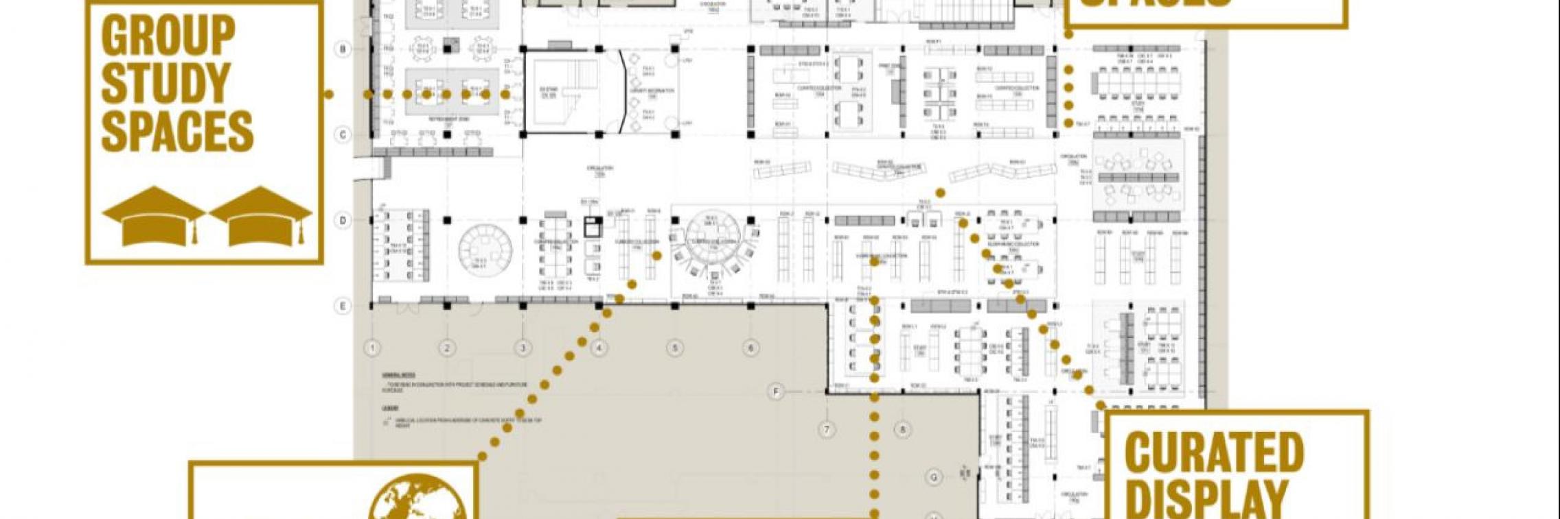 Floor plan on L1 South