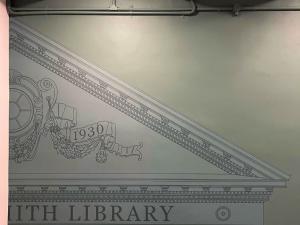 Barr Smith Library artwork on stairwell