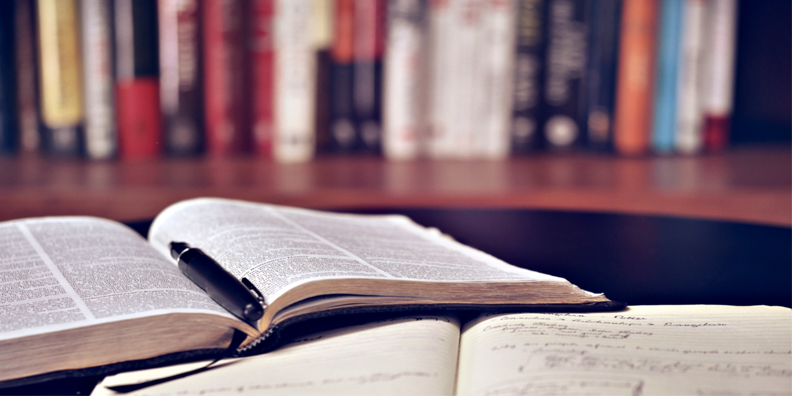 books and pen