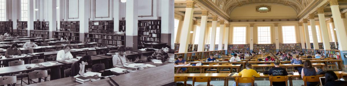 Reading Room 1972 and present