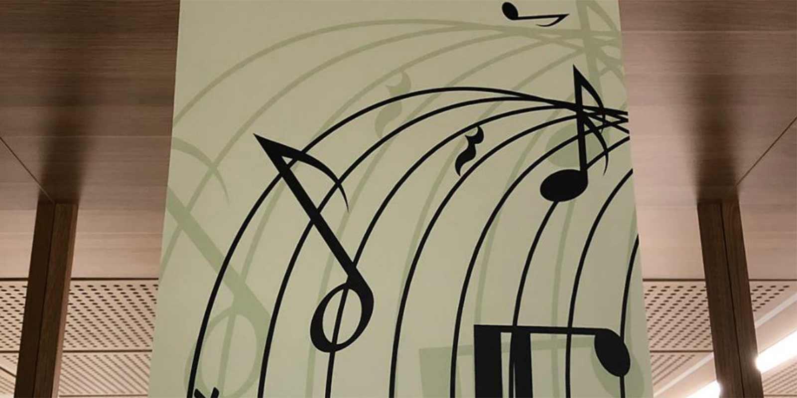 Music Collection - a stylised line of sheet music