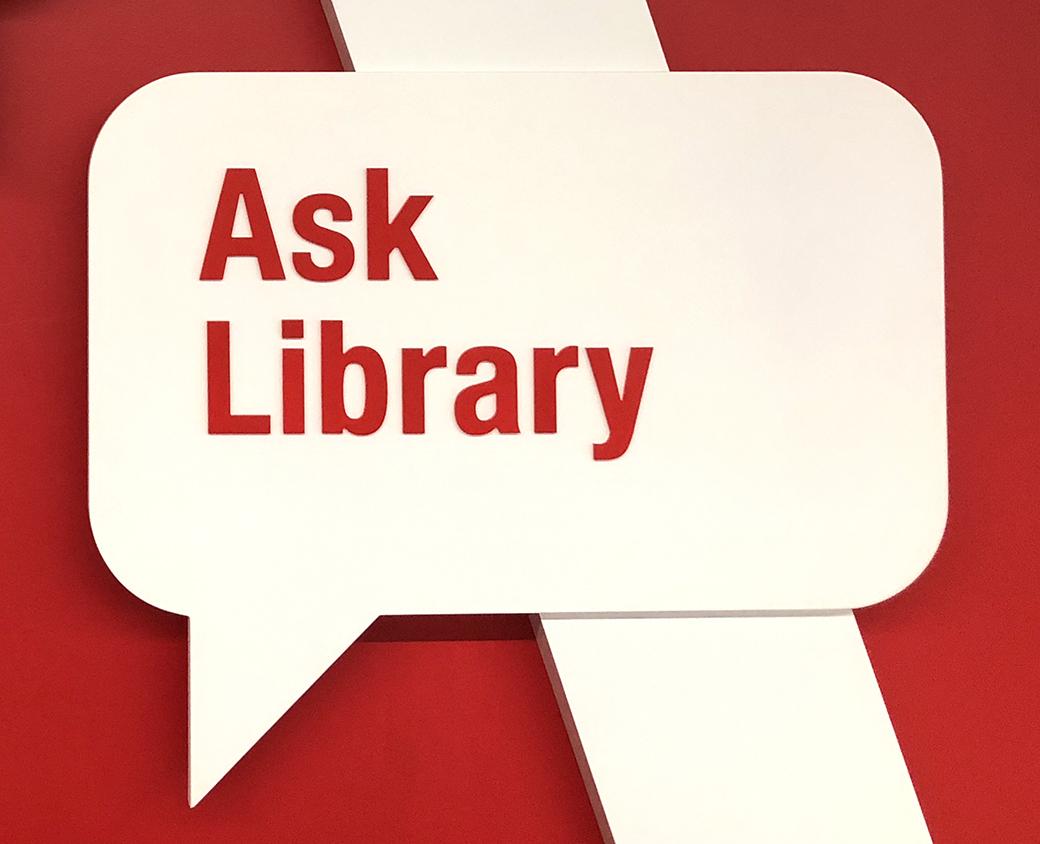 ask library speech bubble