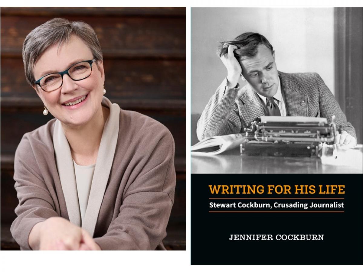 Jennifer Cockburn and her book 'Writing fo his life: Stewart Cockburn, crusading journalist'