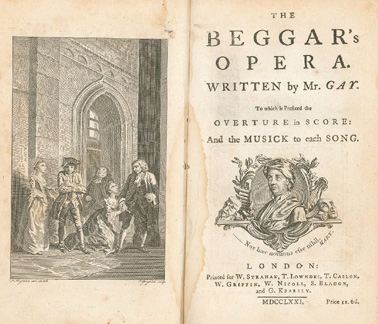 The beggar's opera, written by Mr. John Gay, to which is prefixed the overture in score: and the musick to each song, 1771