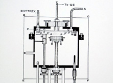 William Henry Bragg's research apparatus for alpha particles, 1906, built by Arthur Lionel Rogers