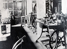 Photograph of the Workshop Instrument Dept., supervised by A.L. Rogers.