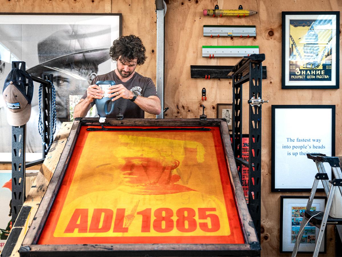 Peter Drew screen printing
