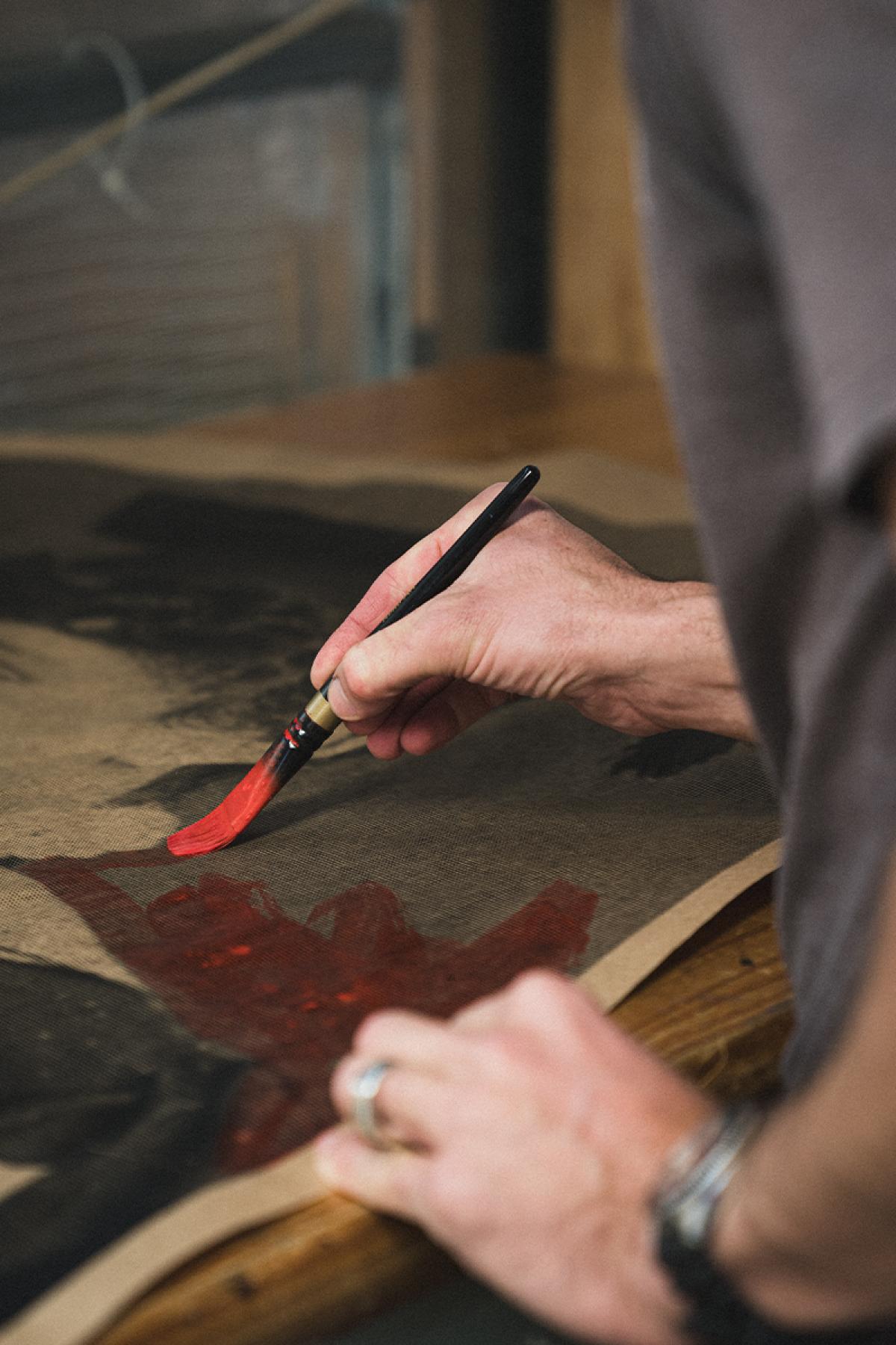 Peter Drew painting