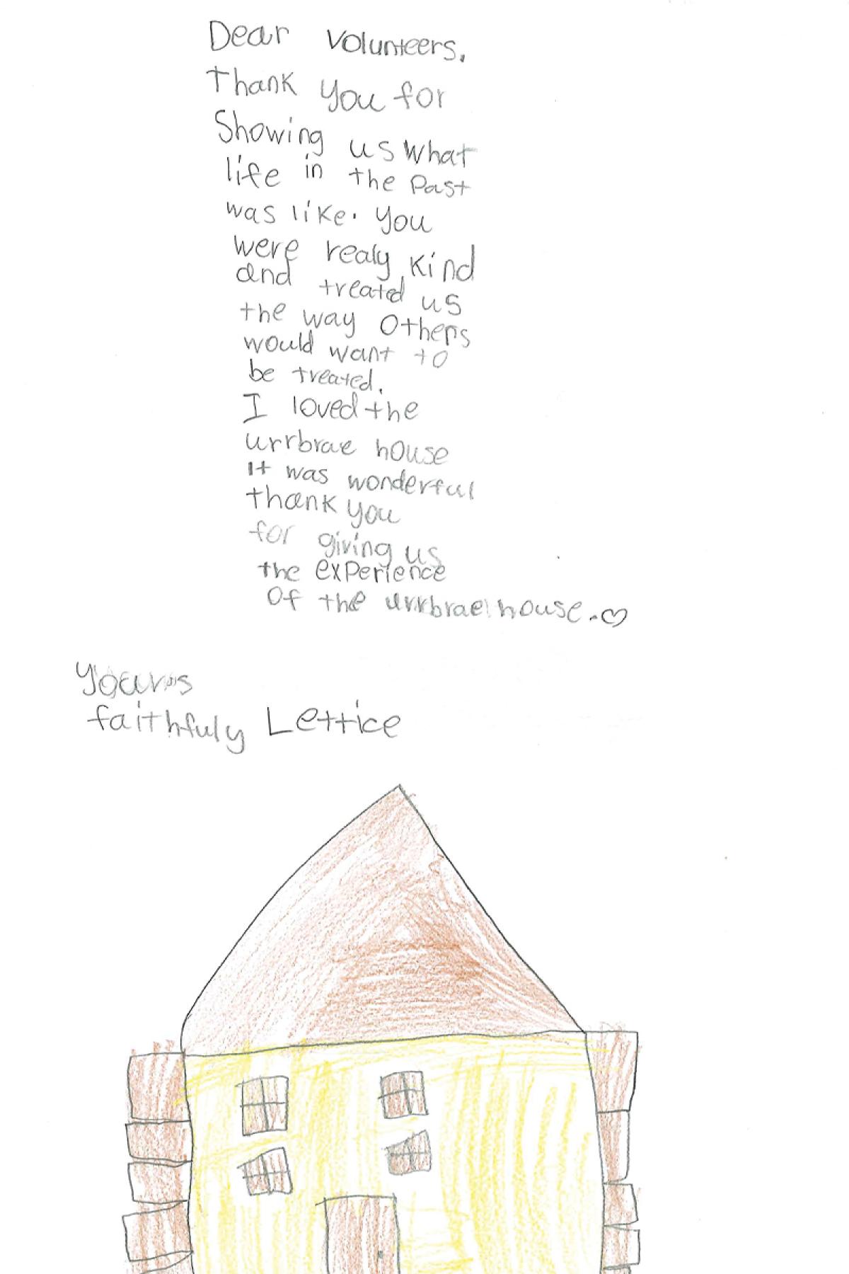 Student letter