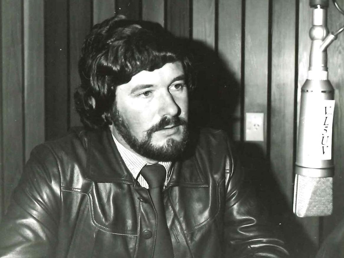 Keith Conlon on the microphone