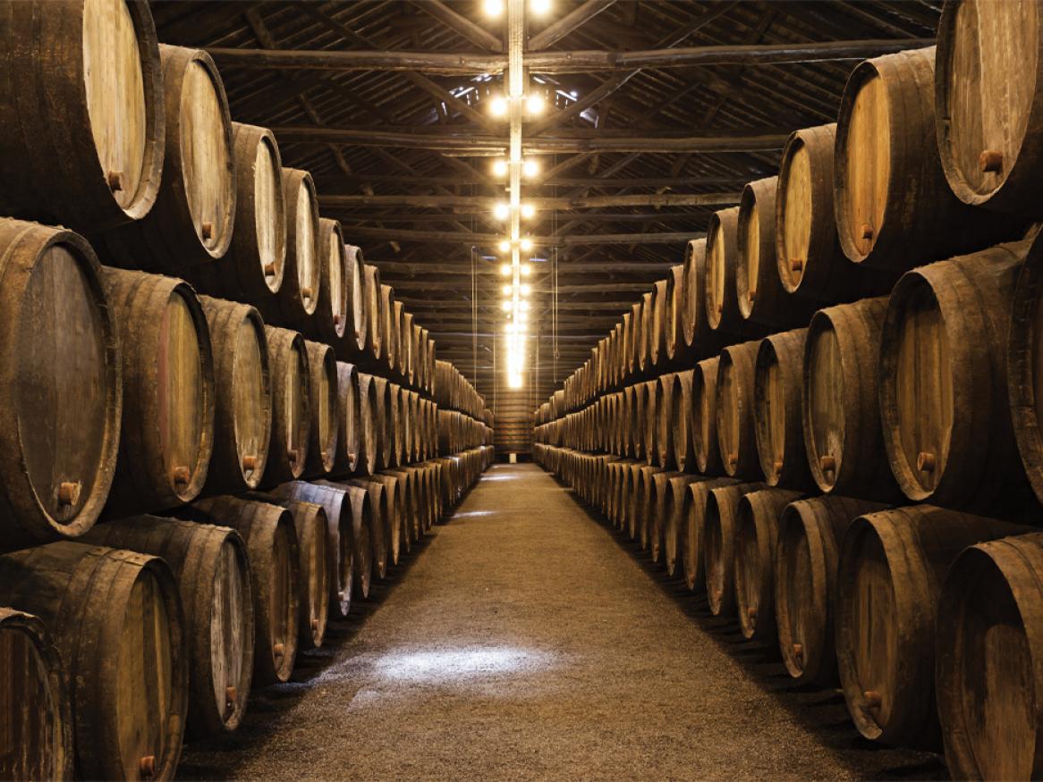 Wine barrels