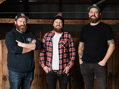 Gareth Lewis, Aaron Sandow and Marc Huber from General Admission Entertainment